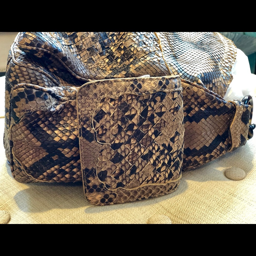 Bottega Veneta Cocker Intrecciato Python Hobo - image 4